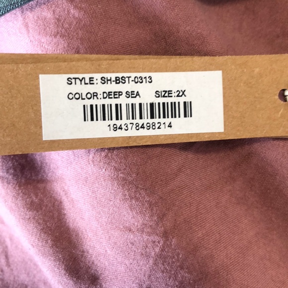 SKIMS Body Basics square neck deep sea bodysuit - Picture 2 of 4